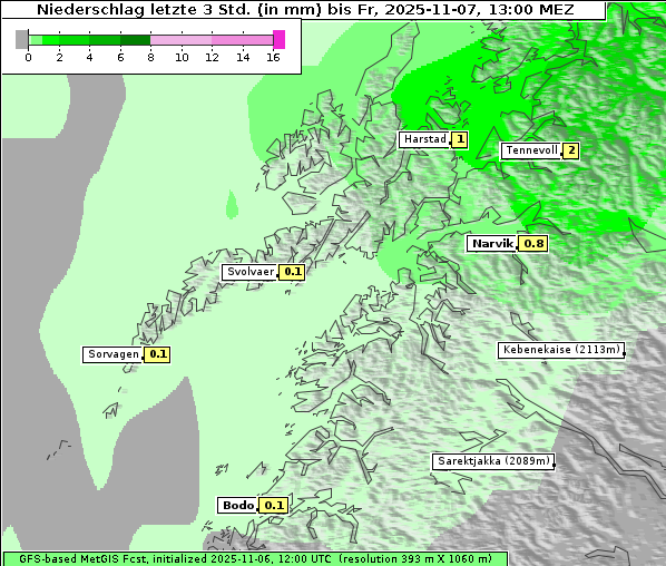 Niederschlag, 7. 11. 2025