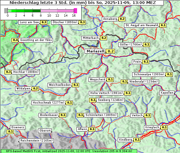 Niederschlag, 9. 11. 2025