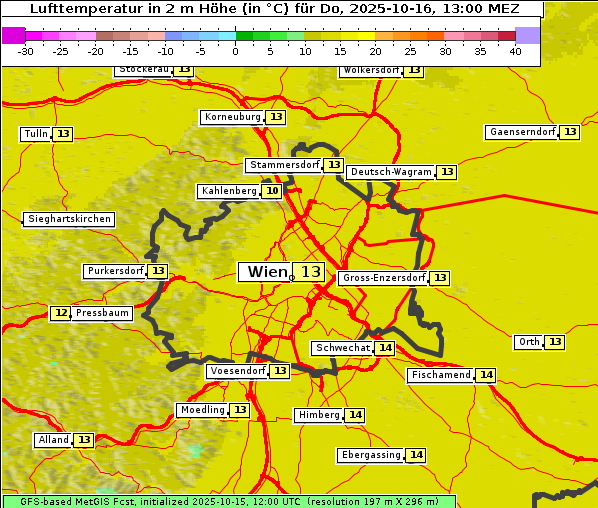 Temperatur, 16. 10. 2025