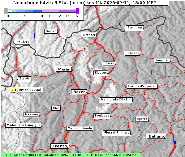 Neuschnee, 11. 2. 2026