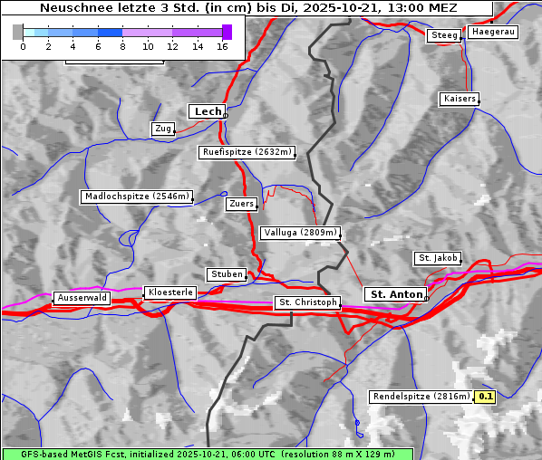 Neuschnee, 21. 10. 2025