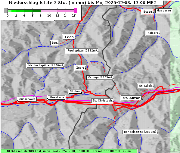 Niederschlag, 8. 12. 2025