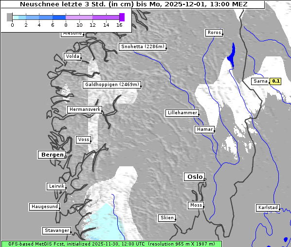 Neuschnee, 1. 12. 2025