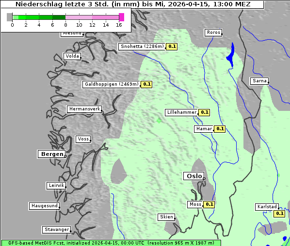 Niederschlag, 15. 4. 2026