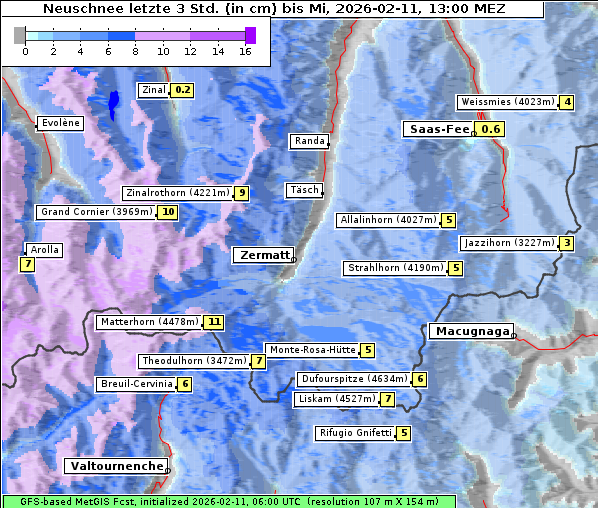 Neuschnee, 11. 2. 2026