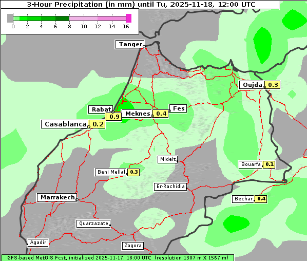 Niederschlag, 18. 11. 2025