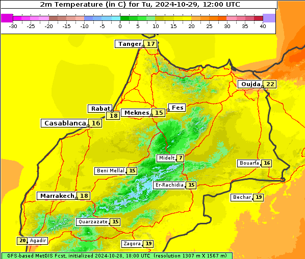 Temperatur, 29. 10. 2024