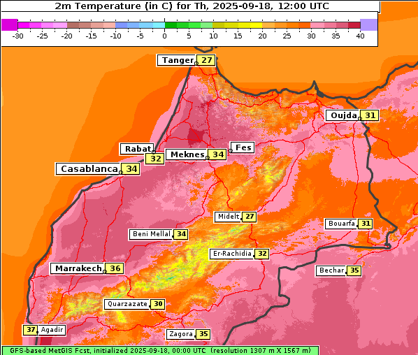 Temperatur, 18. 9. 2025