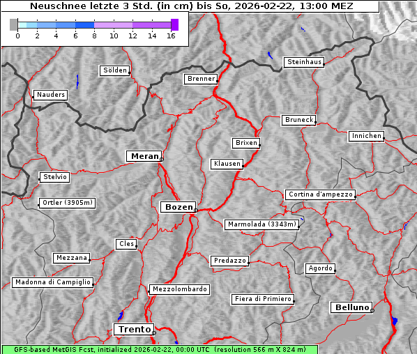 Neuschnee, 22. 2. 2026