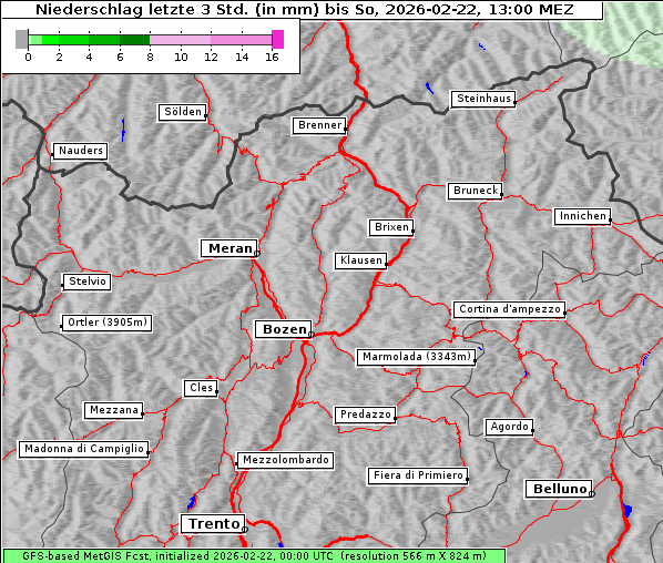 Niederschlag, 22. 2. 2026