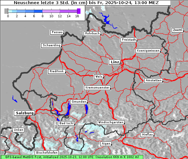Neuschnee, 24. 10. 2025