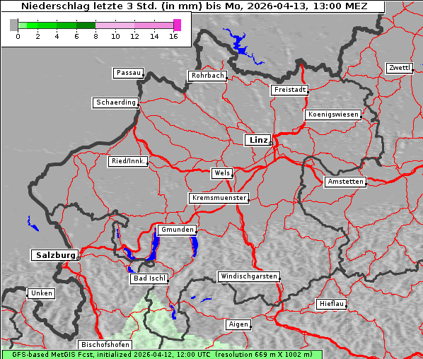 Niederschlag, 13. 4. 2026