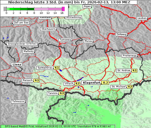 Niederschlag, 13. 2. 2026