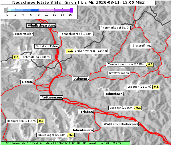 Neuschnee, 11. 3. 2026