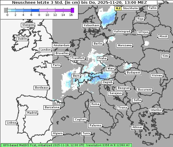 Neuschnee, 20. 11. 2025