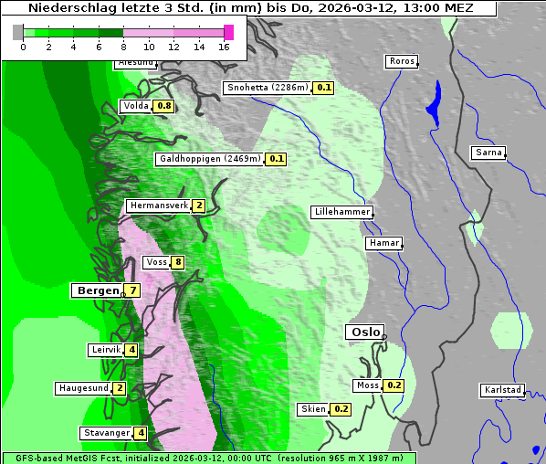 Niederschlag, 12. 3. 2026