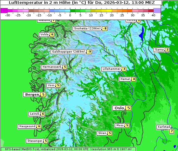 Temperatur, 12. 3. 2026