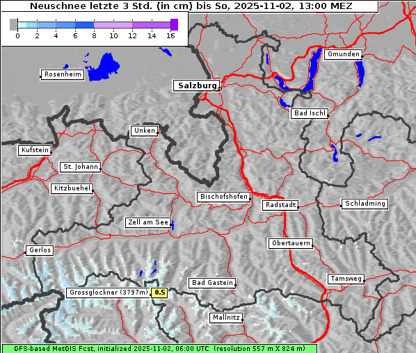 Neuschnee, 2. 11. 2025