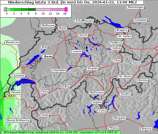 Niederschlag, 22. 1. 2026