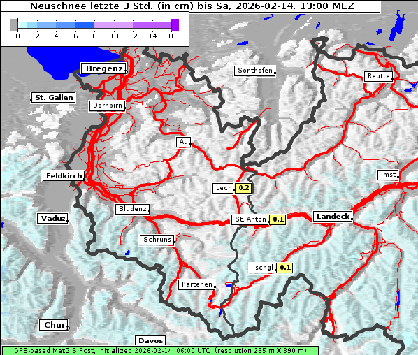 Neuschnee, 14. 2. 2026