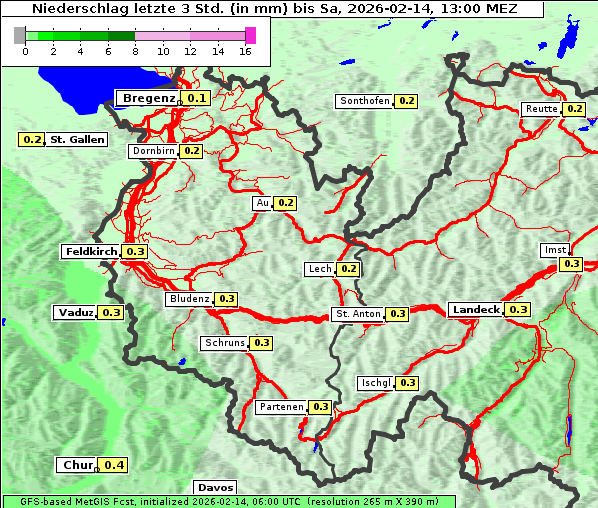 Niederschlag, 14. 2. 2026