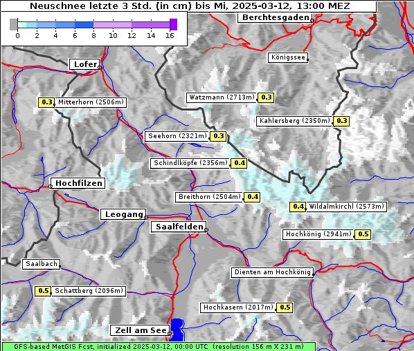 Neuschnee, 12. 3. 2025