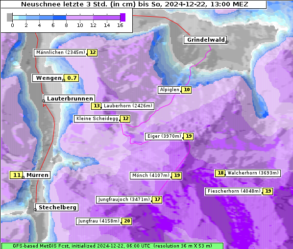 Neuschnee, 22. 12. 2024