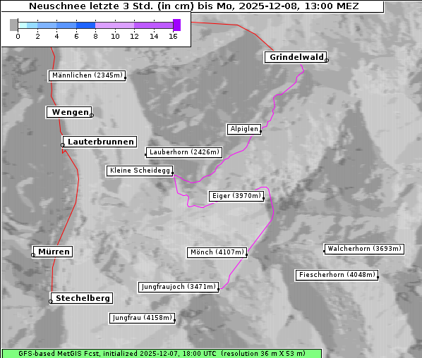 Neuschnee, 8. 12. 2025