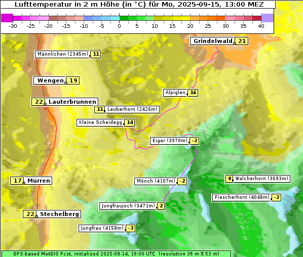 Temperatur, 15. 9. 2025