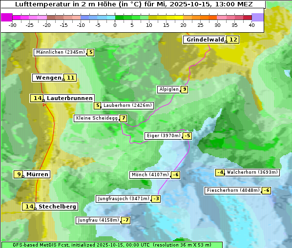 Temperatur, 15. 10. 2025