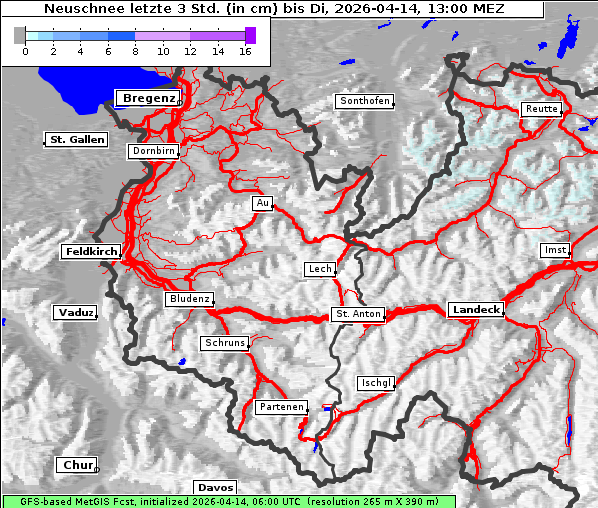 Neuschnee, 14. 4. 2026