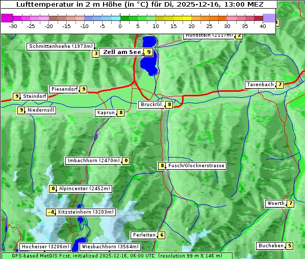 Temperatur, 16. 12. 2025