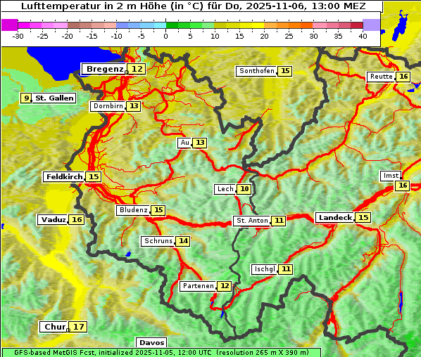 Temperatur, 6. 11. 2025