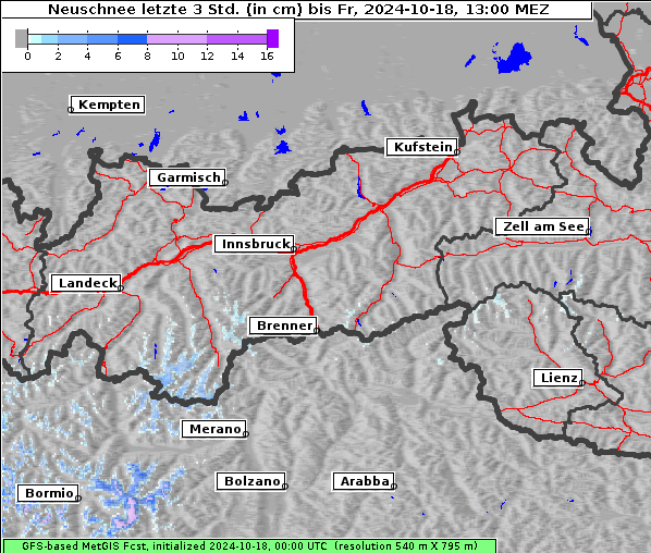 Neuschnee, 18. 10. 2024