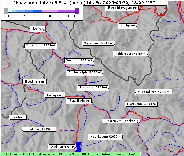 Neuschnee, 30. 5. 2025