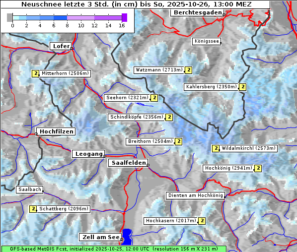 Neuschnee, 26. 10. 2025