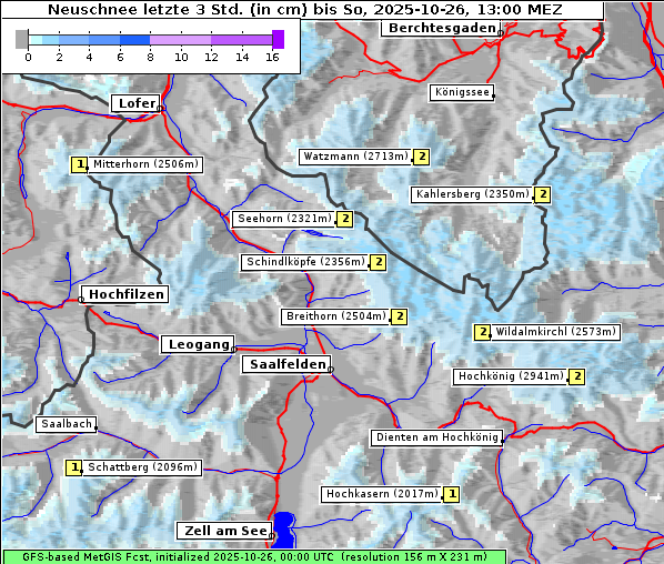 Neuschnee, 26. 10. 2025