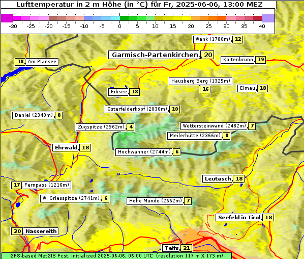 Temperatur, 6. 6. 2025
