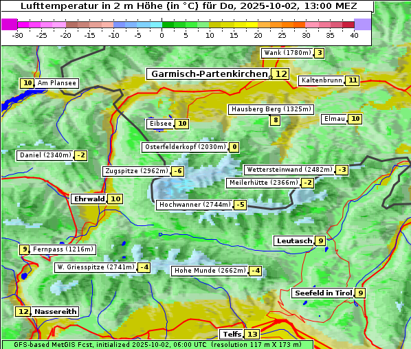 Temperatur, 2. 10. 2025