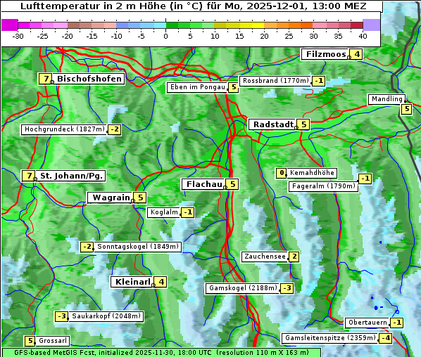 Temperatur, 1. 12. 2025