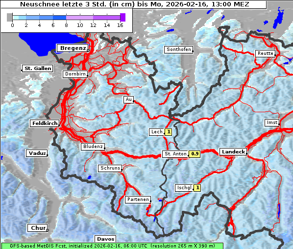 Neuschnee, 16. 2. 2026