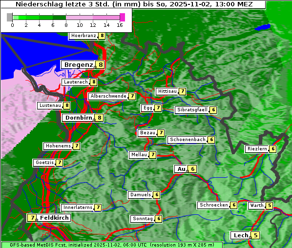 Niederschlag, 2. 11. 2025
