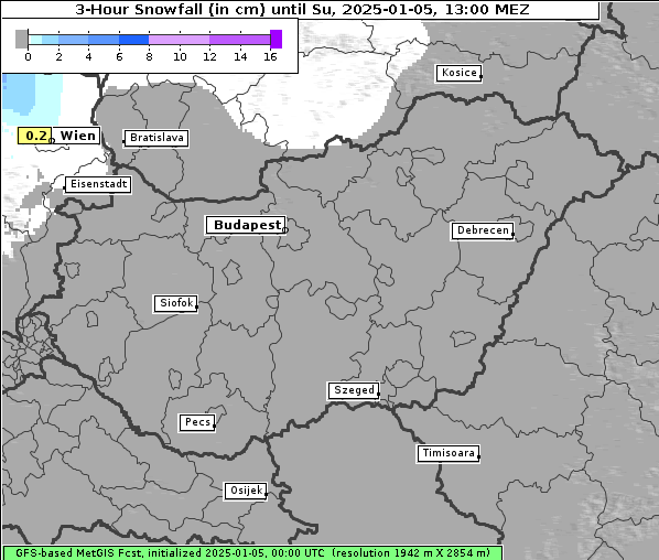 Neuschnee, 5. 1. 2025