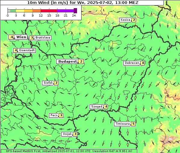 Wind, 2. 7. 2025