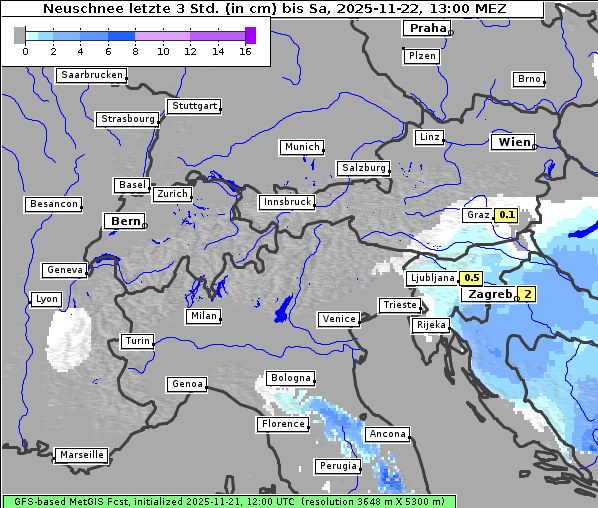 Neuschnee, 22. 11. 2025