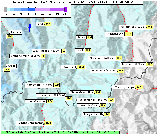 Neuschnee, 26. 11. 2025