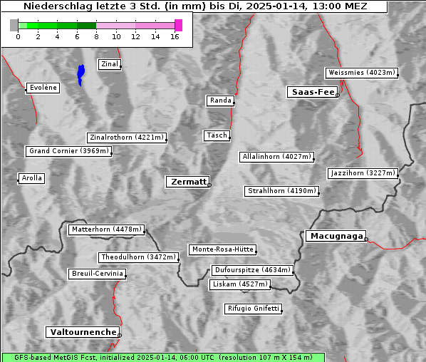 Niederschlag, 14. 1. 2025