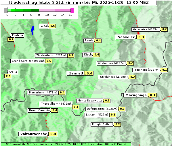 Niederschlag, 26. 11. 2025