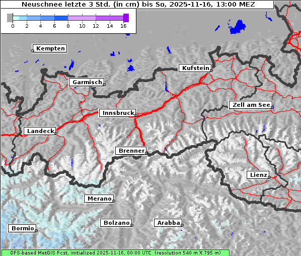Neuschnee, 16. 11. 2025