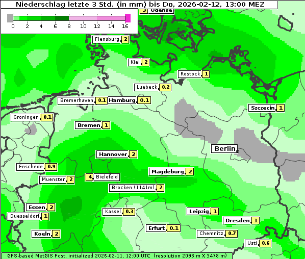 Niederschlag, 12. 2. 2026